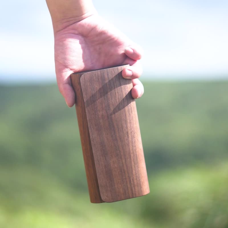 【Long Wallet】Classic Walnut - กระเป๋าสตางค์ - ไม้ สีกากี