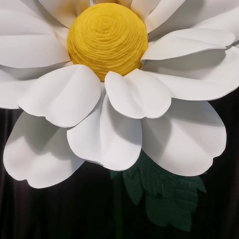 Large Foam Daisy. Big Camomile. Wedding Decor. Giant White Flowers. Shop Decor - Other - Other Materials 