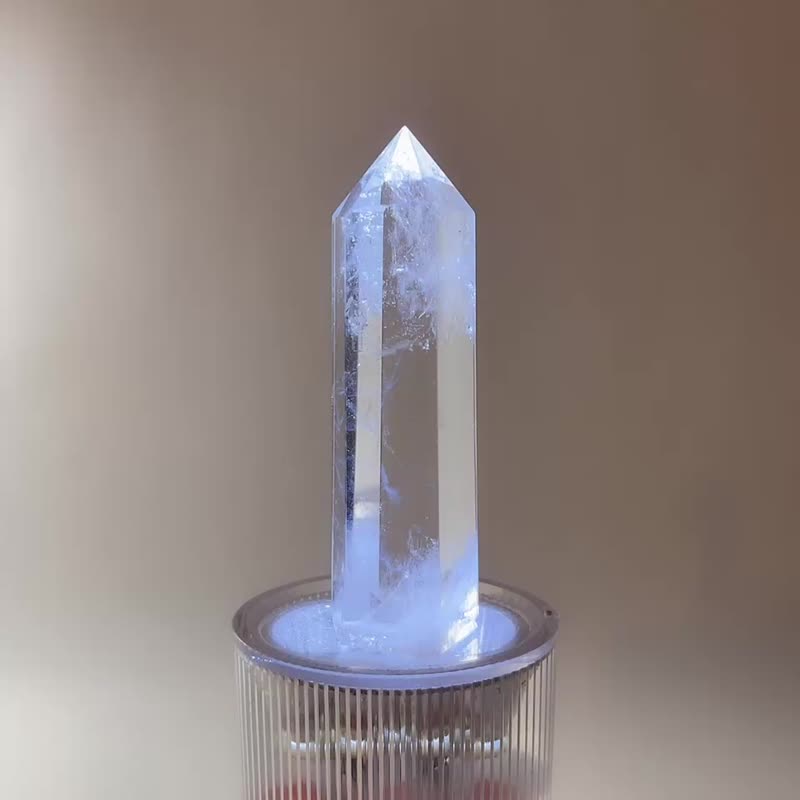 天然礦石 藍針水晶柱 - 擺飾/家飾品 - 寶石 透明