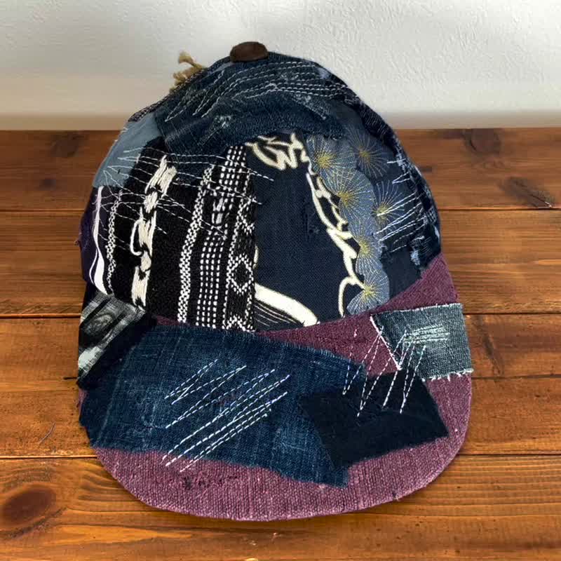 Rag patchwork hat cap-035 - หมวก - ผ้าฝ้าย/ผ้าลินิน 