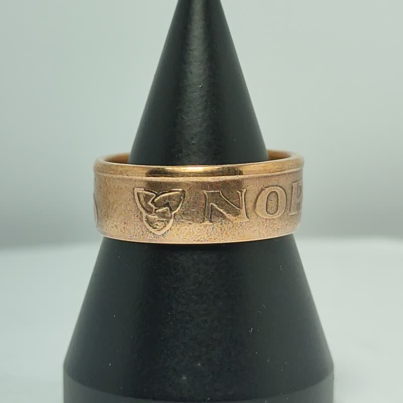 Norway Coin Ring 5 ore 1952-1957, Norge Ring, Norway Deer Ring,Norway Krone Ring - แหวนทั่วไป - โลหะ 