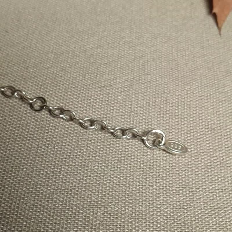 Raw Landscape Jasper Bracelet, 925 Sterling Silver, December Birthstone Gift - 手鍊/手環 - 寶石 黃色