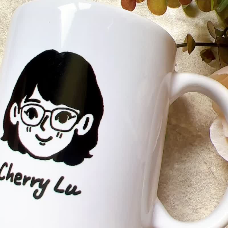 Korean literary youth portraits/mugs - Customized Portraits - Porcelain 