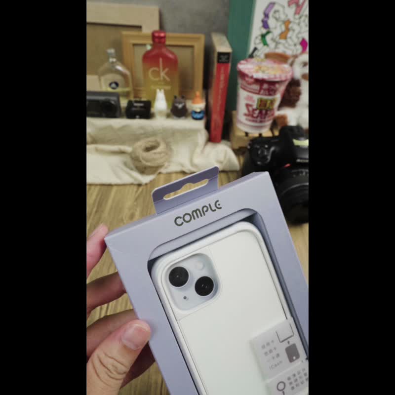 MagSafe 感應式卡槽防摔殼_米花兒-3 For iPhone - 手機殼/手機套 - 矽膠 白色