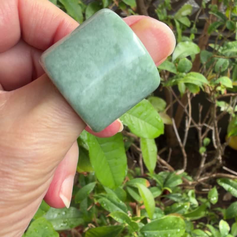 岫玉板指 低門檻入手文玩 #板指 文玩 #古玉 #山奇藝術 - 戒指 - 玉石 綠色