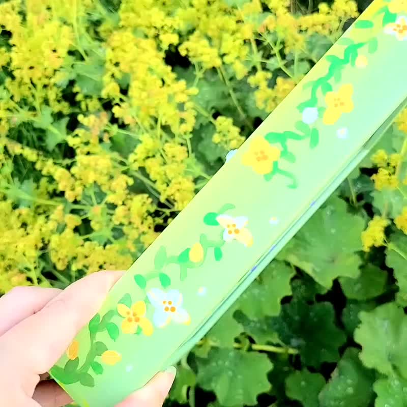 【一点のみ/花庭散歩/イエローグリーン】　透明アート　影絵　インテリア　花　鳥　オブジェ　ギフト - 海報/掛畫/掛布 - 壓克力 綠色