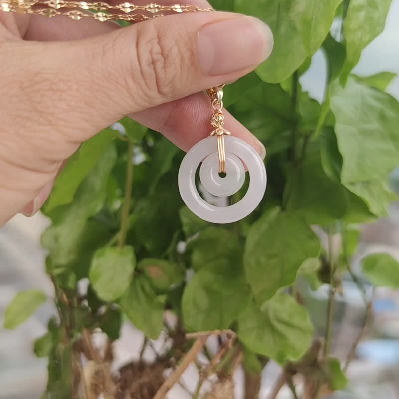 天然ビルマ翡翠 義母 ペンダント ネックレス グッズA - ネックレス - 宝石 