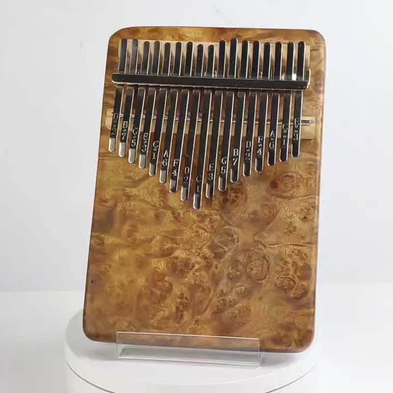 黃金樟樹榴拇指琴/ 17音單板拇指琴 /KALIMBA - 吉他/樂器 - 木頭 金色