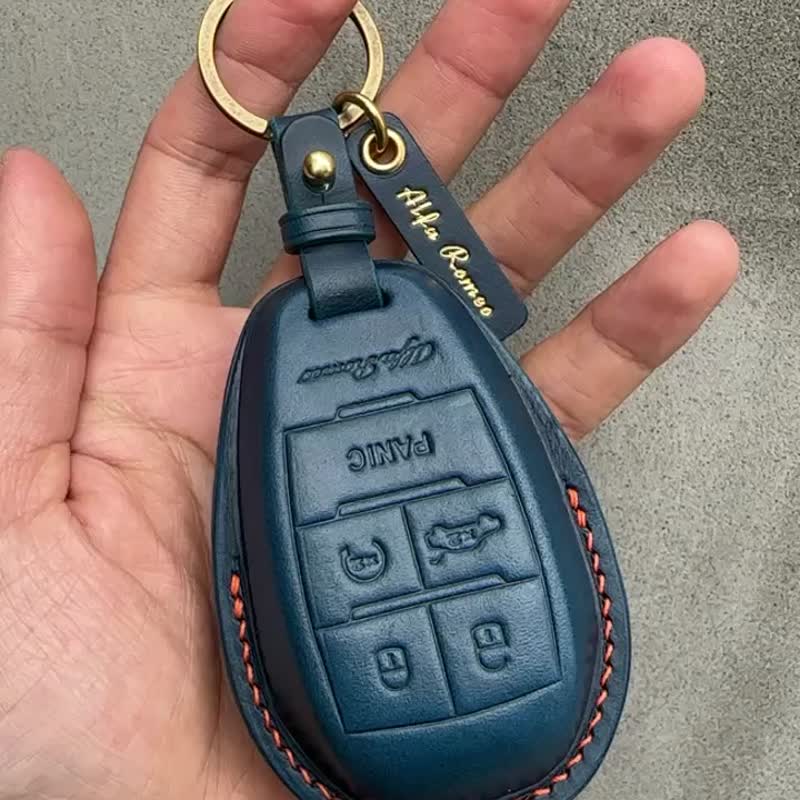 Hyundai Key Chain Leather Car Key Fob Cover Car Key Case 