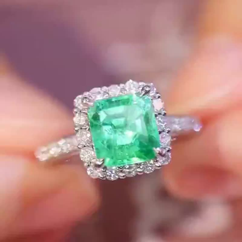 Colombian emerald ring 1.34 carats - General Rings - Gemstone 