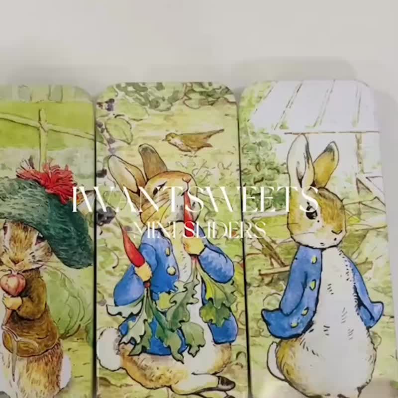 [British Candy House] Peter Rabbit Ticket Card Tin Box-2 Types - Snacks - Other Materials Yellow