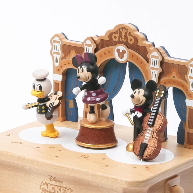 【復古米奇】迪士尼 搖擺轉架音樂盒 1062435 | Wooderful life - 擺飾/家飾品 - 木頭 多色