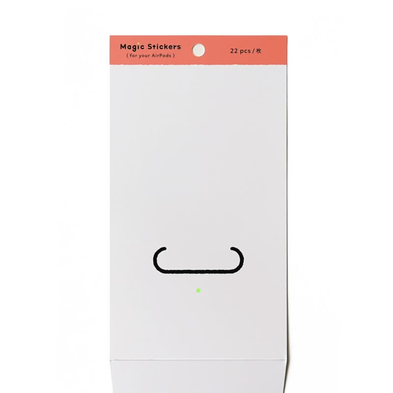マジック ステッカー (AirPods 用) - ステッカー・シール - その他の素材 オレンジ