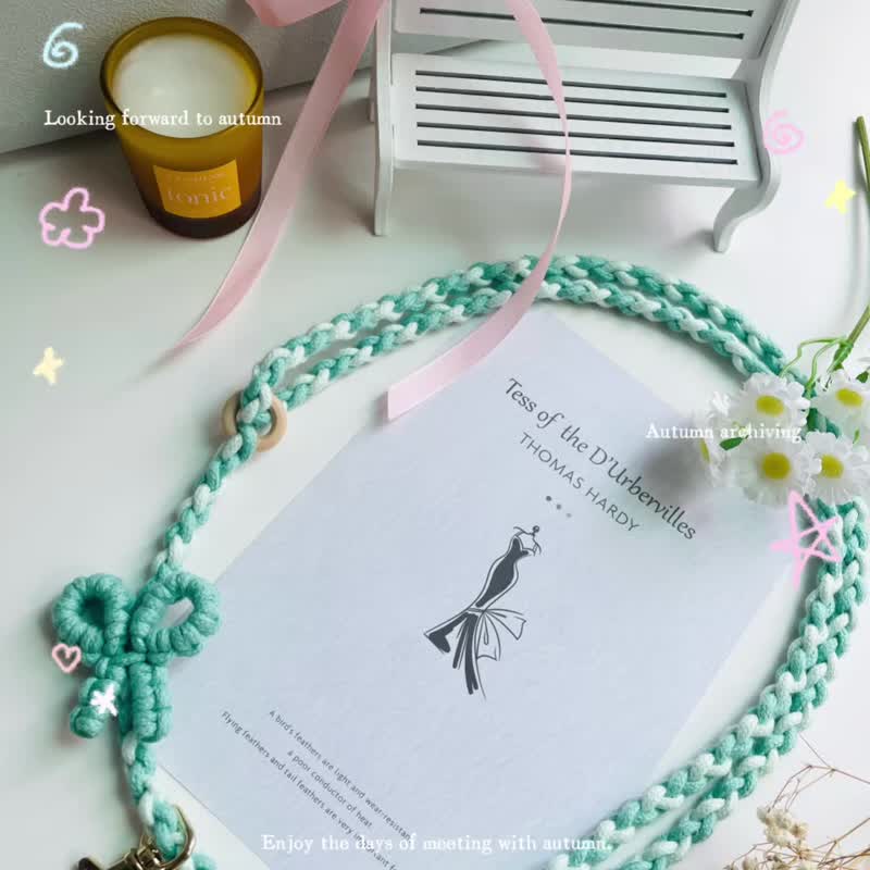 母親節禮物 交換禮物 手工編織 手機繩 手機掛繩 可調長度 - 其他 - 棉．麻 多色