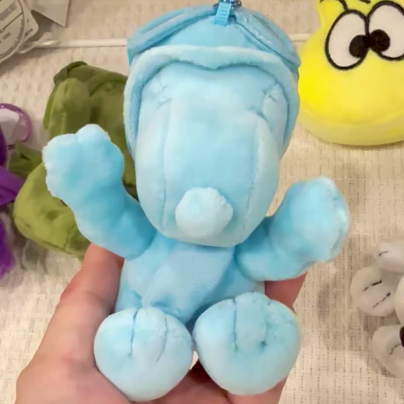 寶寶藍 Snoopy 史努比鑰匙圈吊飾 史奴比包包掛飾 桌擺飾 - 鑰匙圈/鑰匙包 - 聚酯纖維 藍色