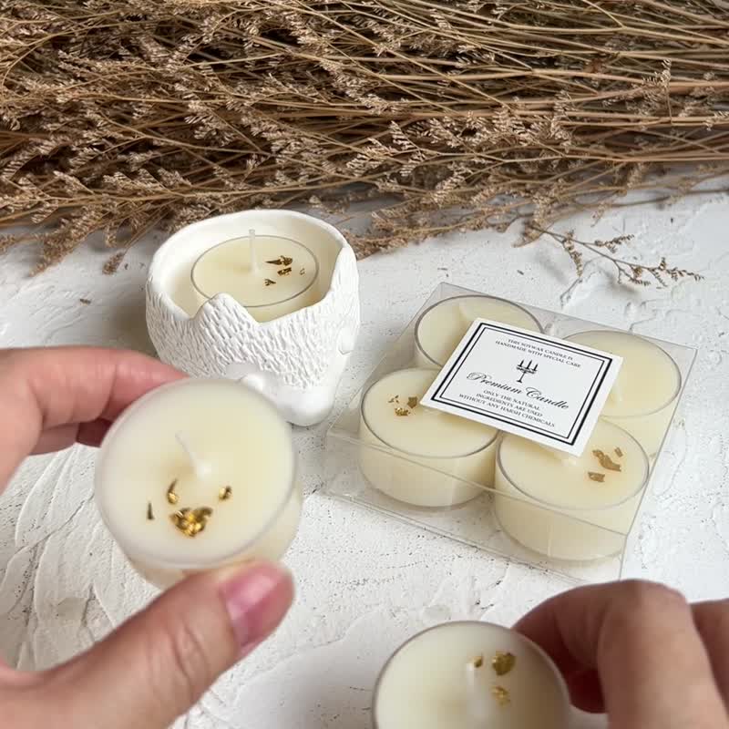 Magnolia leaf essential oil tea Wax 4 into the group essential oil tealight - Candles & Candle Holders - Wax 