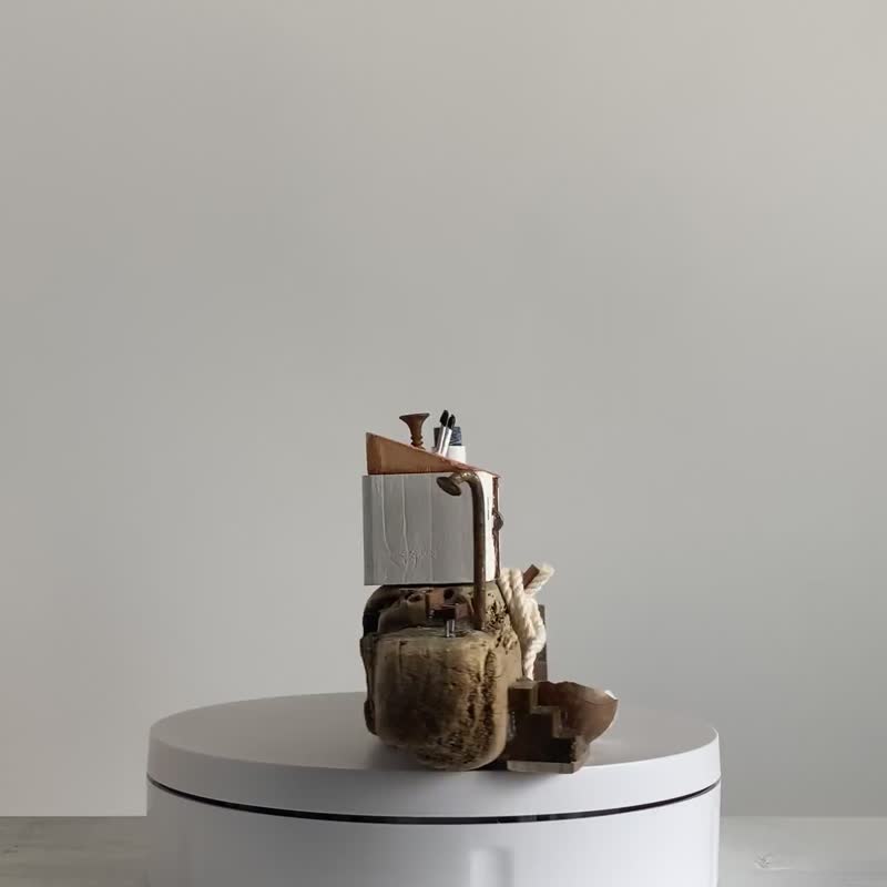 流木インテリア-潮騒とカモメ-W660 - 擺飾/家飾品 - 木頭 