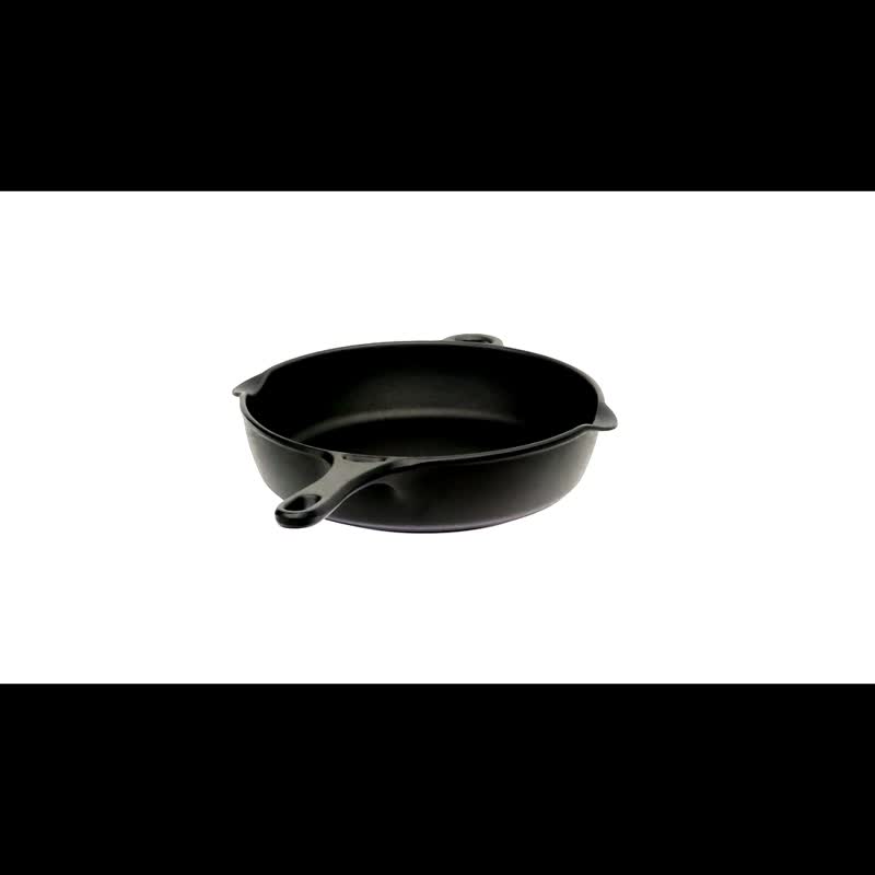 岩鑄 南部鐵器 平底鍋 21cm IH對應 日本製 - 鍋子/烤盤 - 其他金屬 黑色