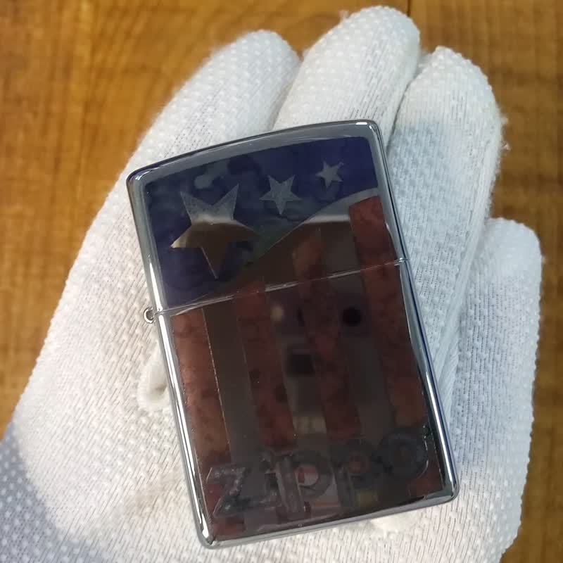 【ZIPPO官方旗艦店】美國國旗防風打火機 29095 - 其他 - 銅/黃銅 銀色