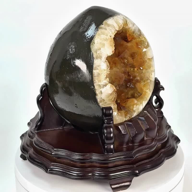 巴西黃晶洞 062800 - 擺飾/家飾品 - 水晶 黃色