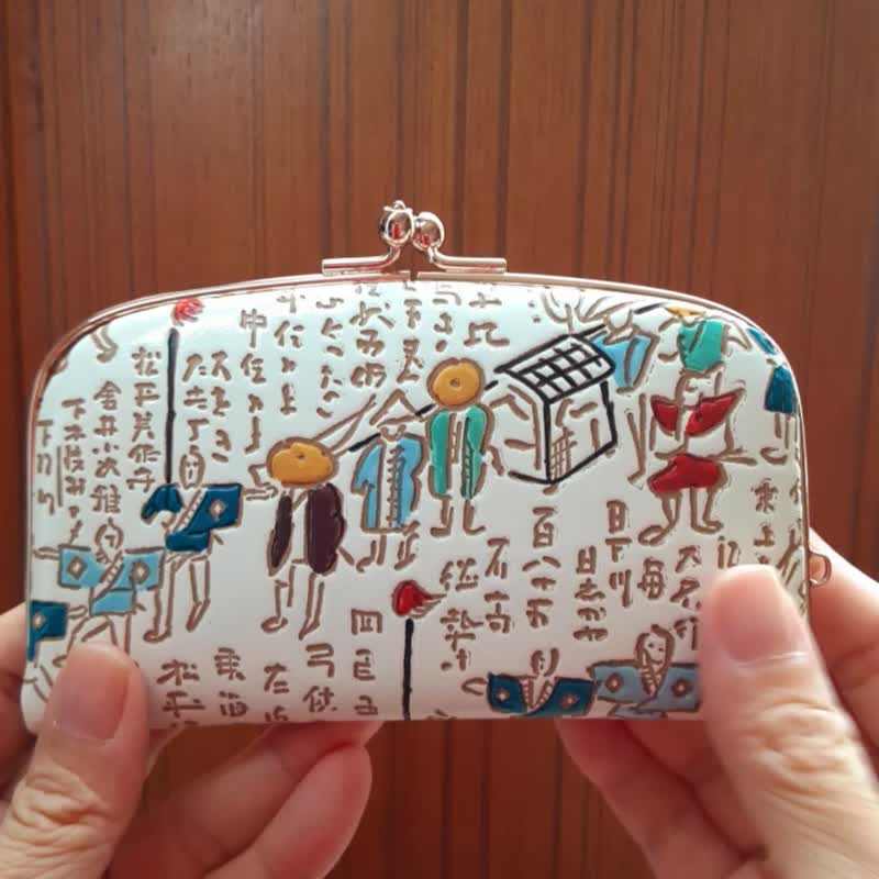 がま口財布　字大名　浮世絵　蛙嘴錢包 - 錢包/皮夾/長短夾 - 真皮 多色