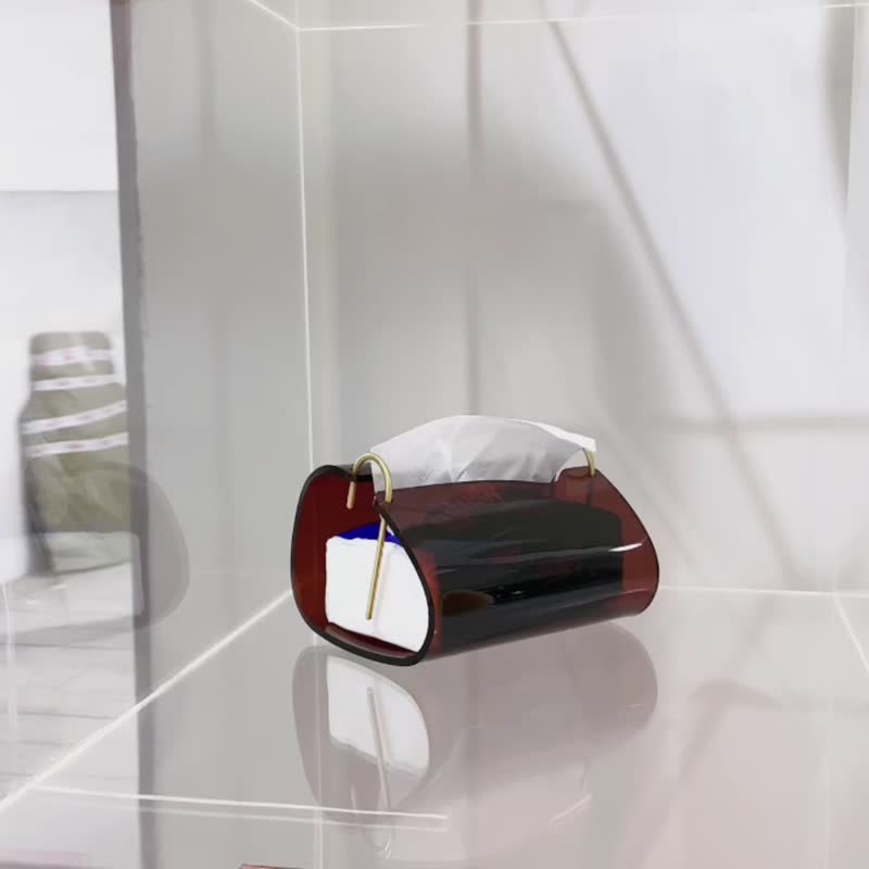 Acrylic bent tissue box - Tissue Boxes - Acrylic 