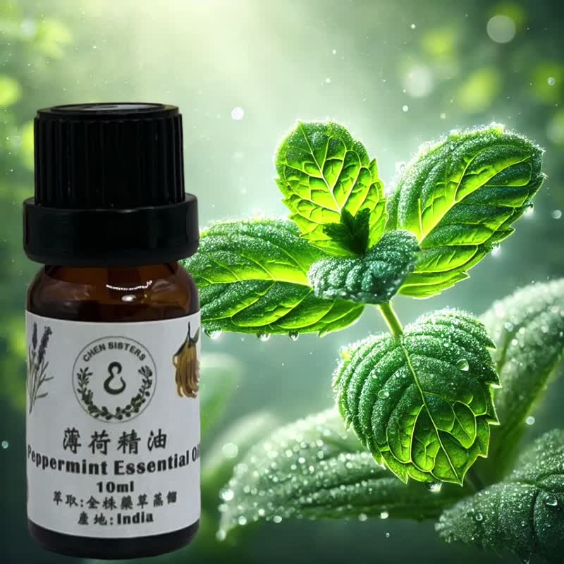 100% natural pure essential oil, peppermint essential oil, single essential oil 10ml 50ml, free exquisite diffuser Stone - Fragrances - Essential Oils White