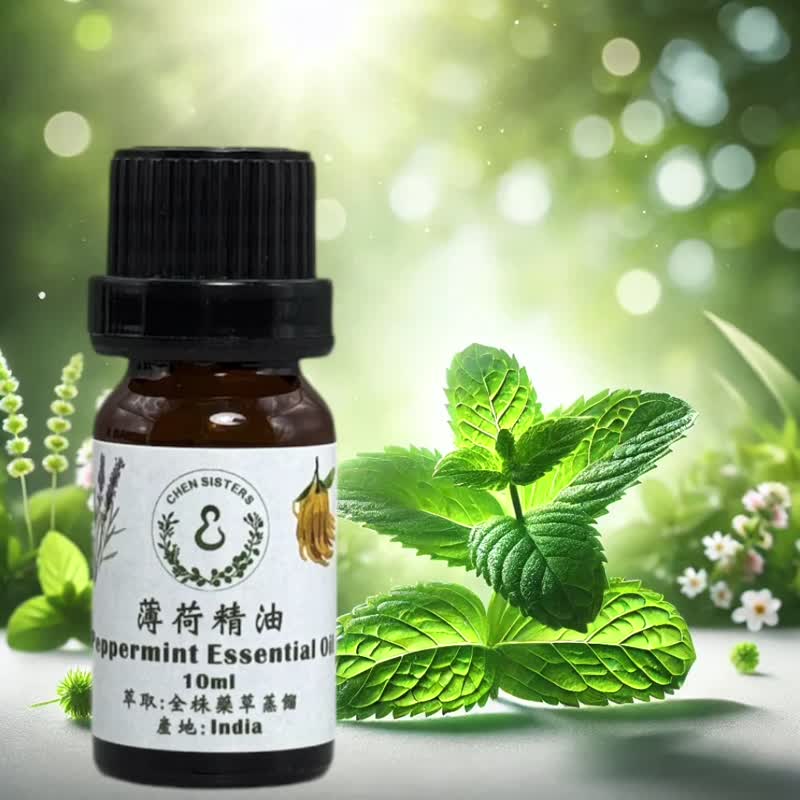 100% natural pure essential oil, peppermint essential oil, single essential oil 10ml 50ml, free exquisite diffuser Stone - น้ำหอม - น้ำมันหอม ขาว