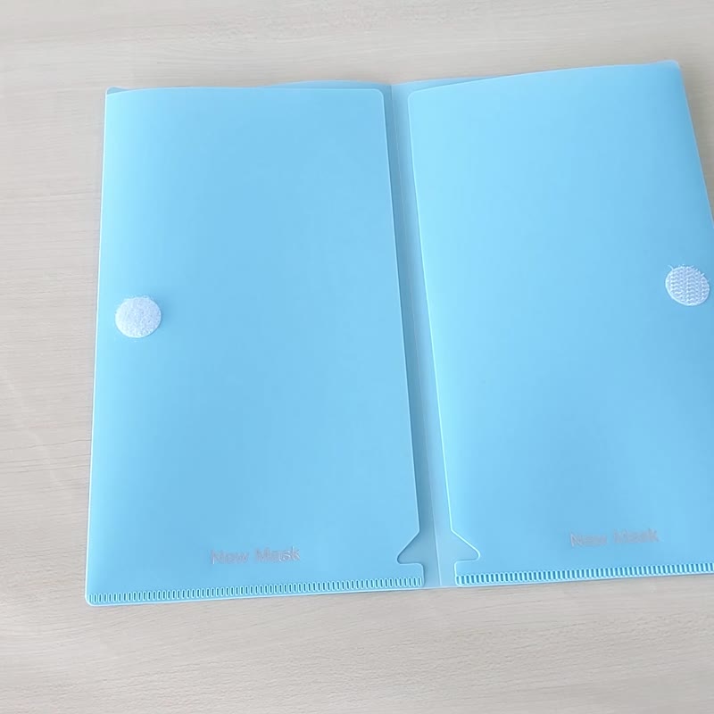 5 items in stock, universal storage folder, office essential mask folder, ticket folder - Folders & Binders - Plastic Blue