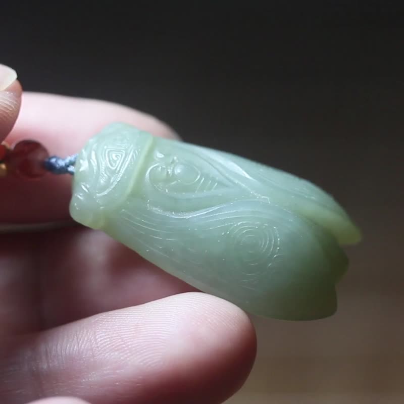 [A blockbuster] Natural Hetian jade necklace pendant means a blockbuster | Achieve a career - Necklaces - Jade Green