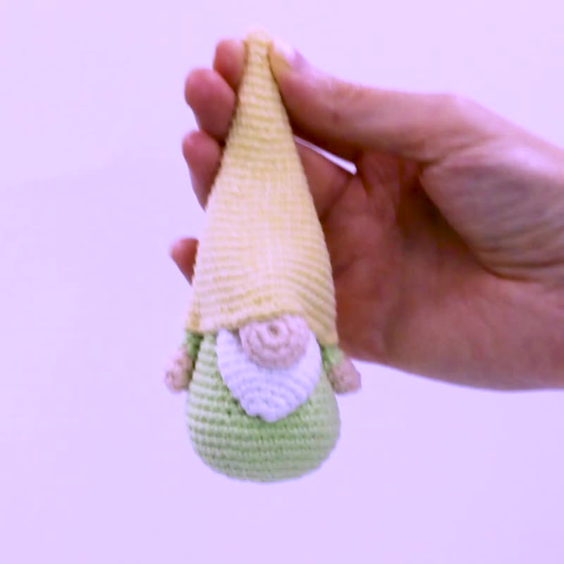 Easter gnome pattern Gnome amigurumi crochet toys pattern Small spring doll - 手工藝教學/工具書 - 其他材質 