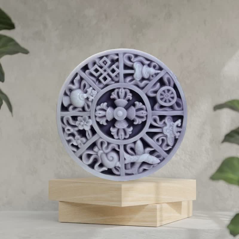 藏八寶開運手工皂  吉祥 開運 祝福 搭配多種精油香氛添加 - 肥皂/手工皂 - 其他材質 多色