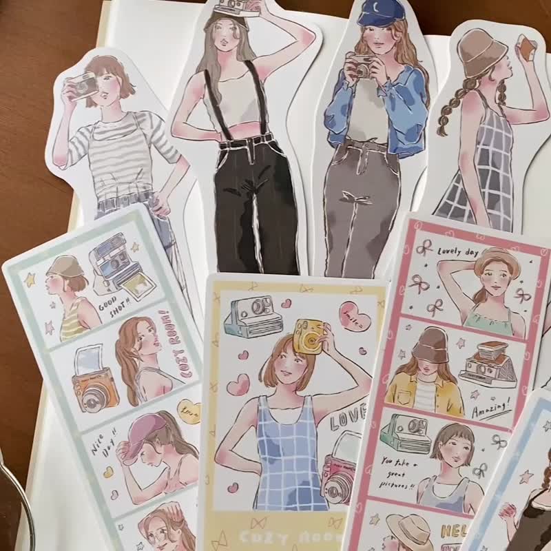 Cozyroom/Camera Women’s Large Sticker 4th Generation/Waterproof Sticker/10 styles in total - สติกเกอร์ - กระดาษ หลากหลายสี