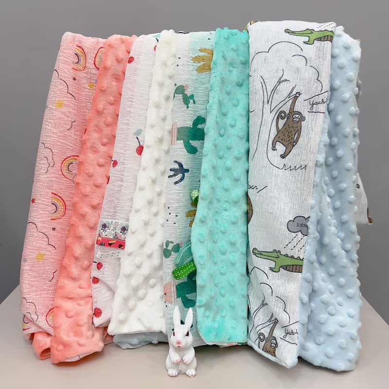 Minky Fabric Blanket 4 patterns - Bedding - Cotton & Hemp 