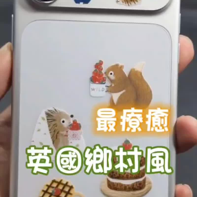 [Sen Sen Story] British Country Style Cute Lens Base Sticker / Back Sticker for i17 Pro Max - อุปกรณ์เสริมอื่น ๆ - วัสดุอื่นๆ 