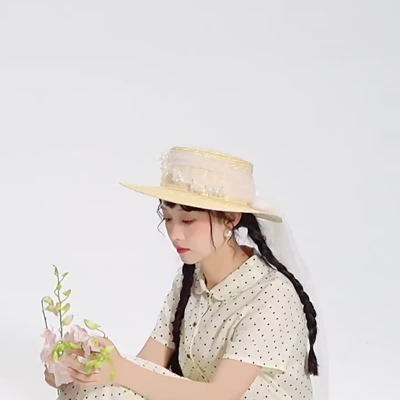云中西西裡 黑白 波點 荷葉設計 上衣半裙套裝 - 女襯衫 - 棉．麻 白色