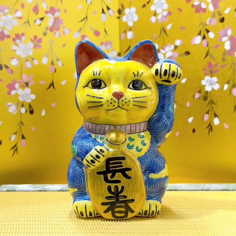 清水焼招き猫 | 加藤雲龍 - ショップ ourlittlezoneluckycat 置物 - Pinkoi