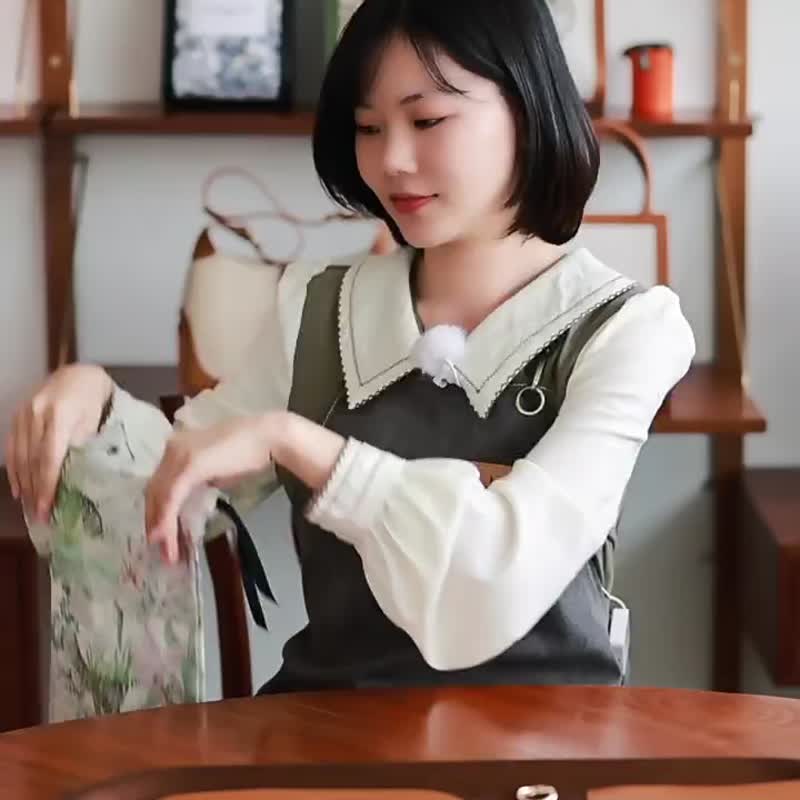 蠢小魚防塵袋改造diy琴譜包牛皮手工包自製材料包單肩包斜背包 - 手提包/手提袋 - 真皮 多色