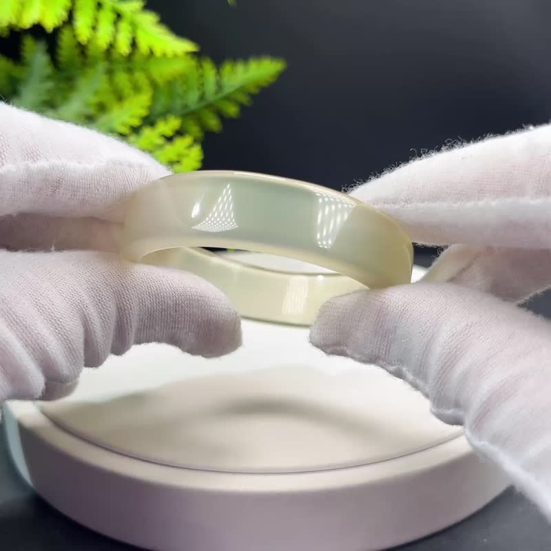 高品質 蜂蜜水瑪瑙手鐲 48MM 高冰玻璃體方條起剛 吉祥溫馨甜美 - 手鍊/手環 - 半寶石 