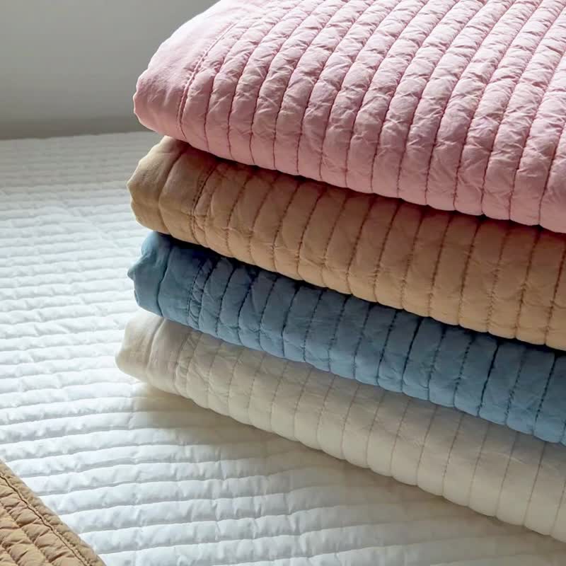 新生兒床蓋透氣吸汗夏用墊 絎縫床單 100支高密度 - 嬰兒床墊/睡袋/枕頭 - 棉．麻 