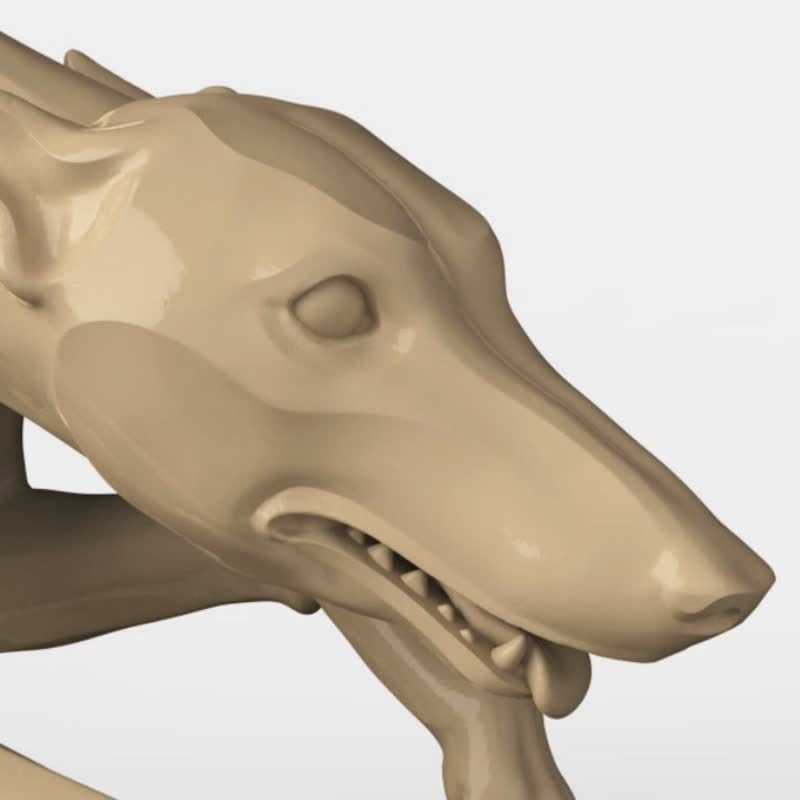 3D模型STL數控路由器文件3dprintable灰狗 - 其他數位設計 - 其他材質 