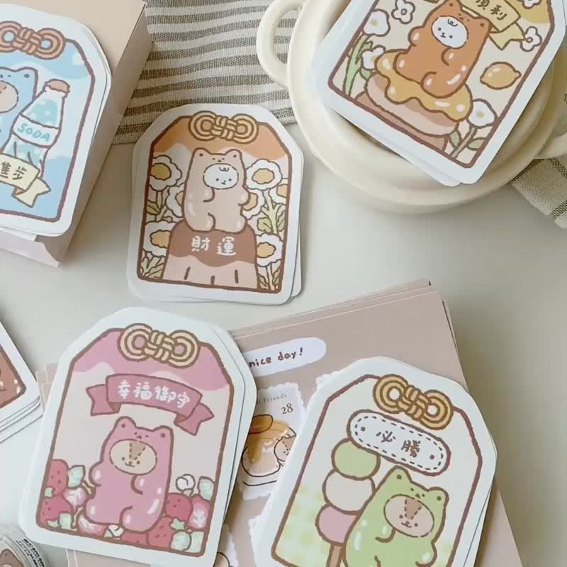 Soft Gummy Bears Stickers Nine Generations/A total of 8/Waterproof Stickers - สติกเกอร์ - กระดาษ หลากหลายสี