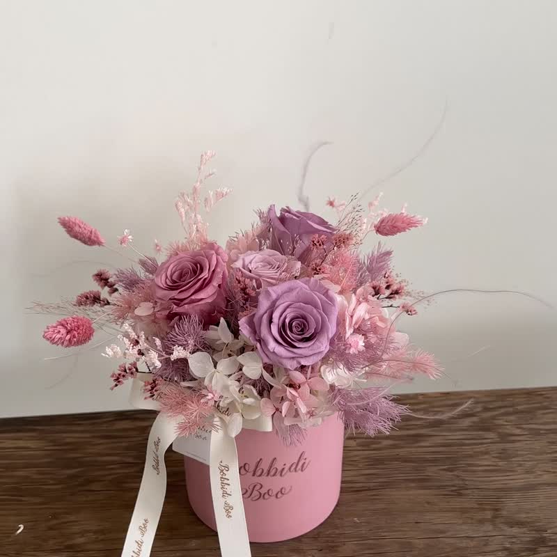 [Eternal Rose Potted Flowers]•Valentine's Day Gift/Birthday Gift/Eternal Flower/Eternal Rose - Dried Flowers & Bouquets - Plants & Flowers Purple