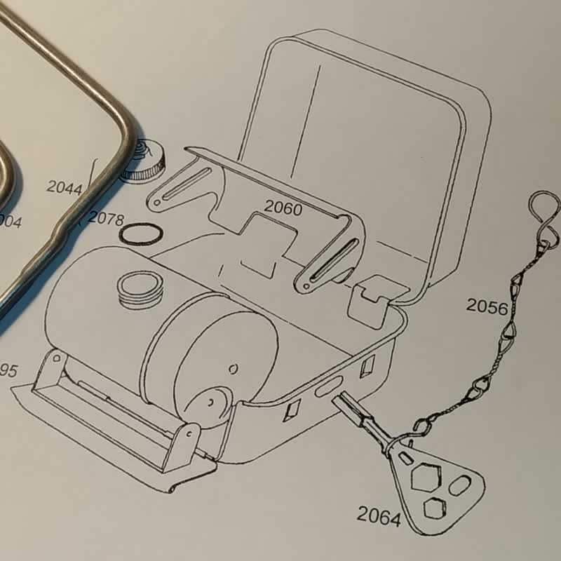 SPARE PART POT STAND 2032 for OPTIMUS 8R TOURIST PT-1 camping gasoline stove NEW - ชุดเดินป่า - โลหะ 