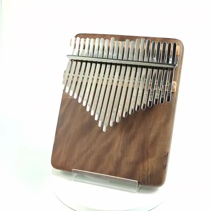 台灣銘木(閃花)拇指琴/21音拇指琴/KALIMBA - 吉他/樂器 - 木頭 咖啡色
