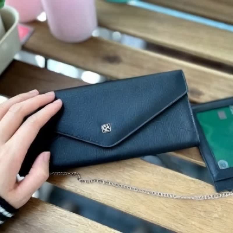 Tosca | Envelope CardCase Wallet 真皮卡套 長錢包/長皮夾/零錢 - 錢包/皮夾/長短夾 - 真皮 黑色