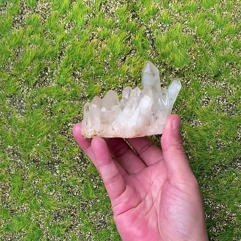 能量水晶-天然原礦能量白水晶簇  開運 可消磁晶石手鍊 快速出貨 - 擺飾/家飾品 - 水晶 白色