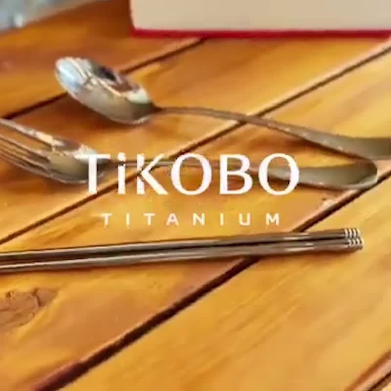 [New product on the shelves] Classic pure titanium soup fork/tableware/environmental tableware/ - Cutlery & Flatware - Other Metals Silver