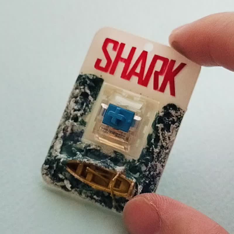 shark keycap - Computer Accessories - Resin Blue