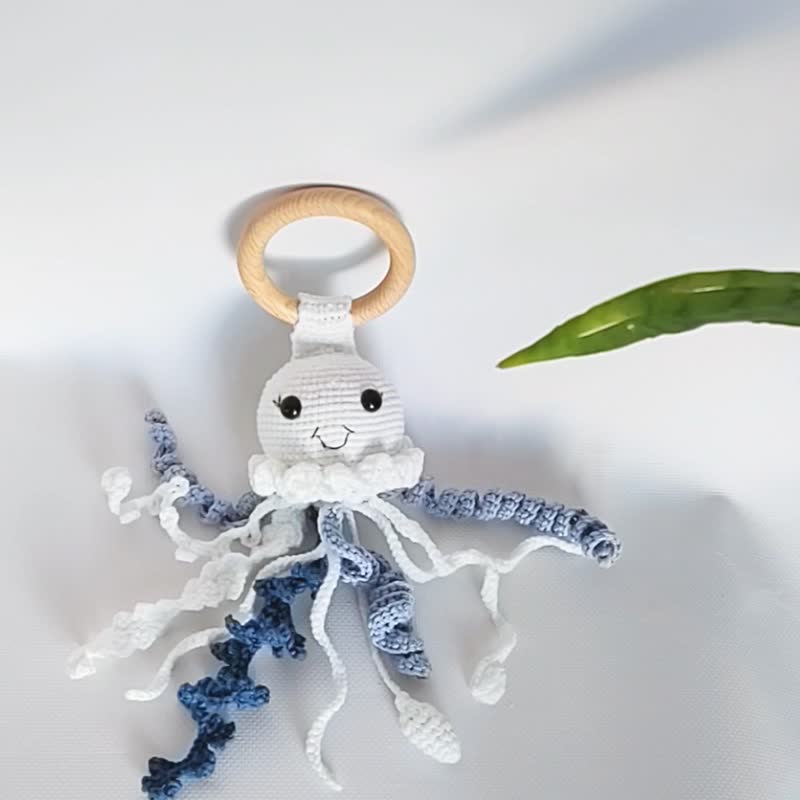 新生児用ガラガラです。手作りおもちゃ。 - 知育玩具・ぬいぐるみ - コットン・麻 